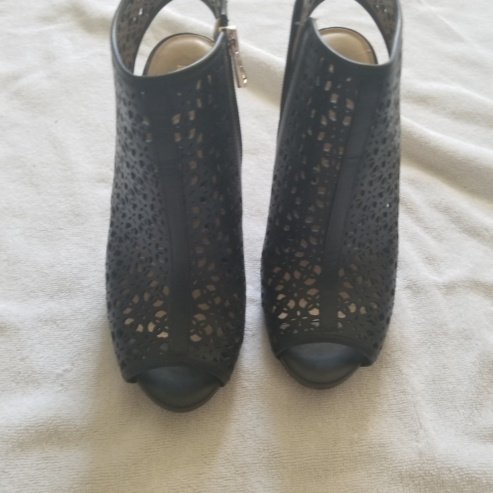 Anne Taylor Spike Heel Leather Bootie
